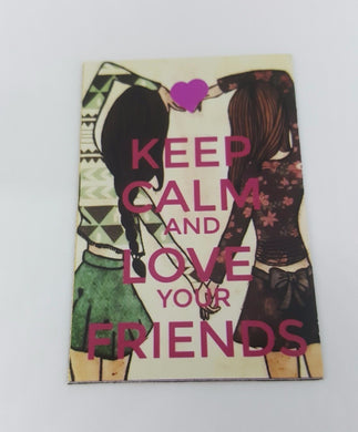 LOVE YOUR FRIEND funny joke pic Design Vintage Poster Magnet Fridge Collectible