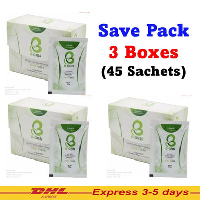 3 Boxes B-GRN BHIP Fiber Detox Diet Clean Belly Firming Slimming Clear Toxic
