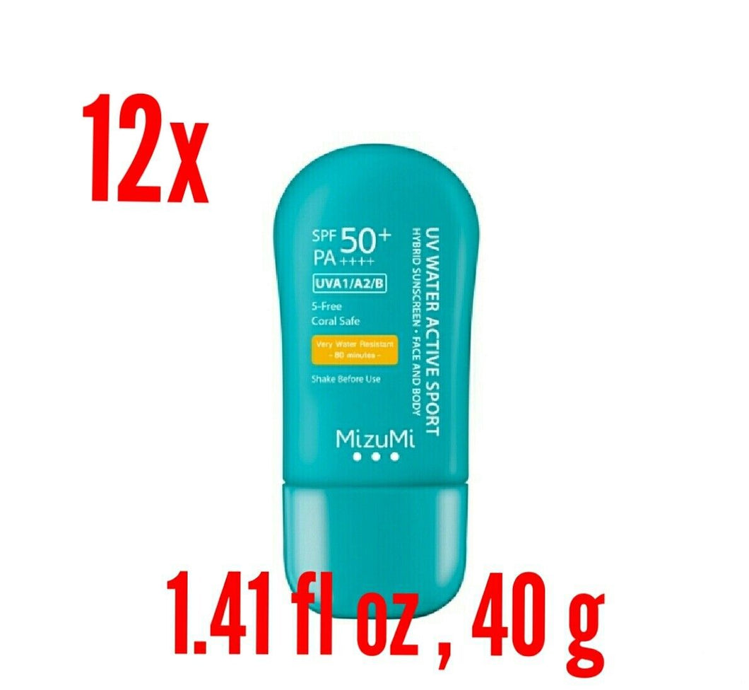 12x Water Active Sport SPF50 PA++++ Sunscreen Facial Sun Protection Skin 40g