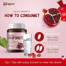 Load image into Gallery viewer, 2x Gluta Infinity Berry 1000 mg 17 natural Aura Skin Supplement 30 Tablets