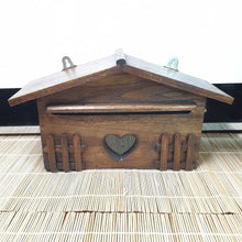 Load image into Gallery viewer, Mailbox Made From Teak Wood For Attach Front of House Strong &amp; Durable Letters