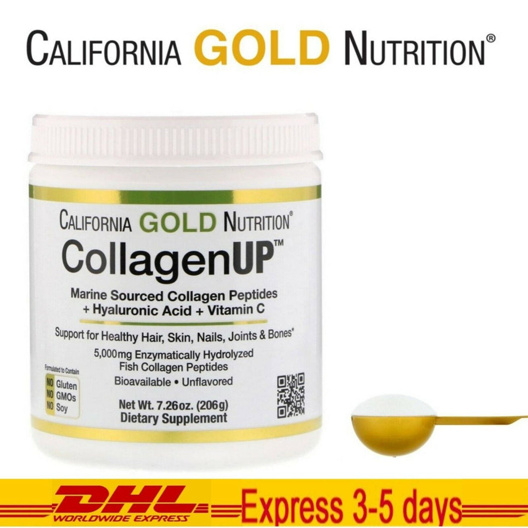 California Gold Nutrition CollagenUP Marine Collagen Hyaluronic Acid Vitamin C