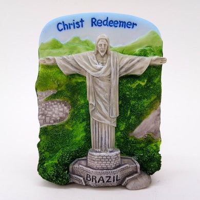 Christ Redeemer Brazil 3D resin Magnet Handmade in Thailand Collectibles