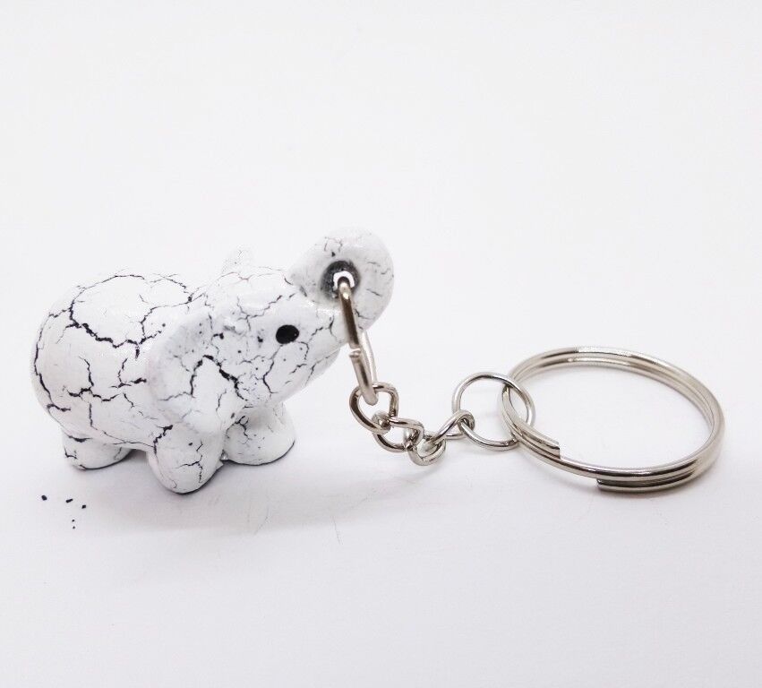 Little Elephant Keyring Resin V.2 Miniature Handmade Fancy Key Collectible Gift