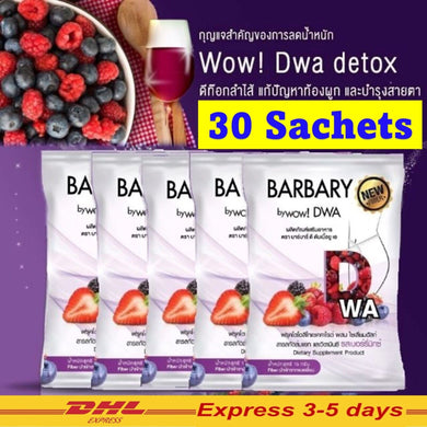 30X Barbary Wow DWA Detox Drink Clean Body Belly Fiber Antioxidant Slim Healthy