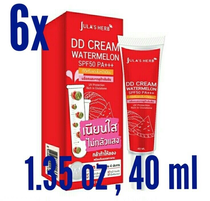6x Sunscreen Whitening Skin DD Cream Watermelon Nourishing SPF50 PA+++ 3.5 oz