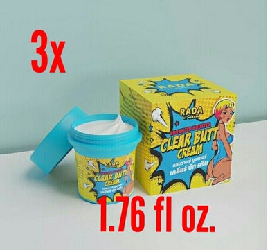 3x Clear Butt Cream Black Bottom Groin Floating Broken Pattern Armpit Body Skin