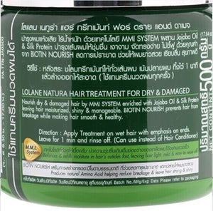 2 x LOLANE NATURA Treatment Restorative For dry and damaged Loss Hair 100g