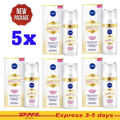 5Pcs NIVEA Luminous 630 Spot Clear Treatment Innovation 30ml