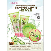 Load image into Gallery viewer, 3x Cathy Doll 99% Aloe Vera &amp; Snail Serum Soothing Gel Snail Mucus Extract 60g