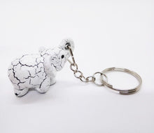 Load image into Gallery viewer, Little Elephant Keyring Resin V.2 Miniature Handmade Fancy Key Collectible Gift