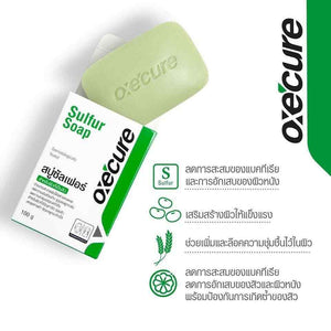 2x Acne Medicated Anti-Acne SkinTreatment OxeCure Sulfur Soap Reducing Body Odor