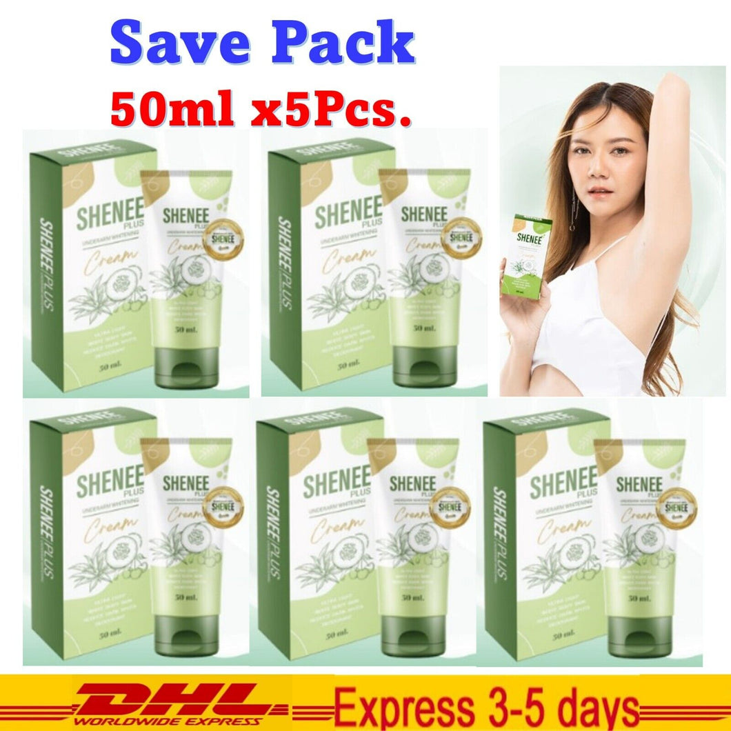 5x 50g SHENEE Armpit Clear Smooth Aura Soft Underarm Body Legs Knees Skin DHL