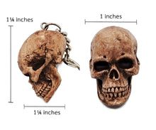 Load image into Gallery viewer, Predator Alien Keyring Keychain Human Skull Bonehead Handmade Biker Chopper