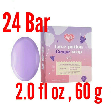 24 Bar Grape Soap Acne Spot Remover Anti aging Natural Extract Moisturizer Skin