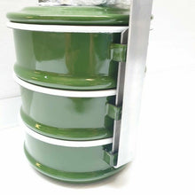 Load image into Gallery viewer, Thai Enamel Tiffin Lunch Box Food Carrier Container Pinto Bento Enamelware