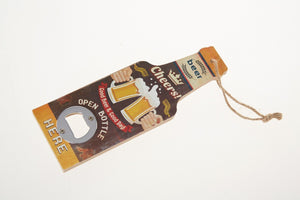 Opener Beer Bottle Figured Wood Vintage Idea Hang Collectibles Drink Accessories