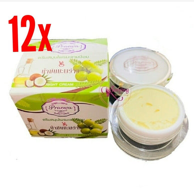 12x Best Whitening Face Skin Night Cream Reduce Acne Freckles Wrinkles Dark Spot