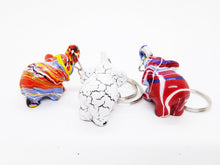 Load image into Gallery viewer, Team Little Elephant Keyring Resin Miniature Handmade Fancy Key Collectible Gift