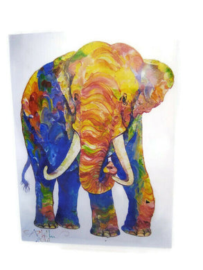 Fine Arts Elephant Magnet Fridge gift set Collection scarce rare Oil painting 6