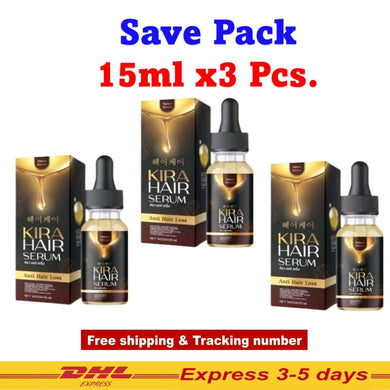 3x Kira Hair Serum solves hair loss has weight grows eyebrows thin hair problems