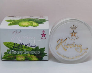 2 Set Kissing Night Face Anti Melasma & Whitening Dark Spots Day & Night Cream