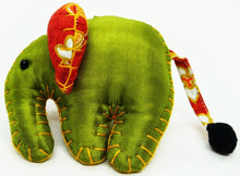 Load image into Gallery viewer, Elephant Pattern Scotch Animal Lover Doll Keyring Sewing Charm Cute Fabric