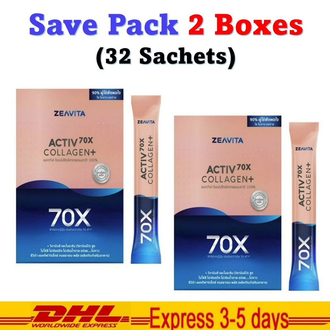 2x ZEAVITA Collagen Activ 70x Dipeptide Dietary Supplements Vitamin C Niacin