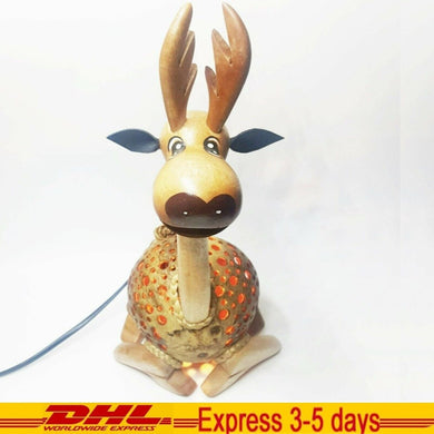 Lamp Shade Coconut Shell Handmade Table Lamp Night Light Fast ship DHL express