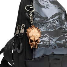 Load image into Gallery viewer, Predator Alien Keyring Keychain Human Skull Bonehead Handmade Biker Chopper