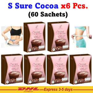 6X S Sure Cocoa Instant Powder Mix Pananchita Low Calorie Sugar Control Hunger