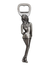 Load image into Gallery viewer, Bottle BEER Opener Girl Figure Collectible Beer Drink Sexy Style Showgirl Silver