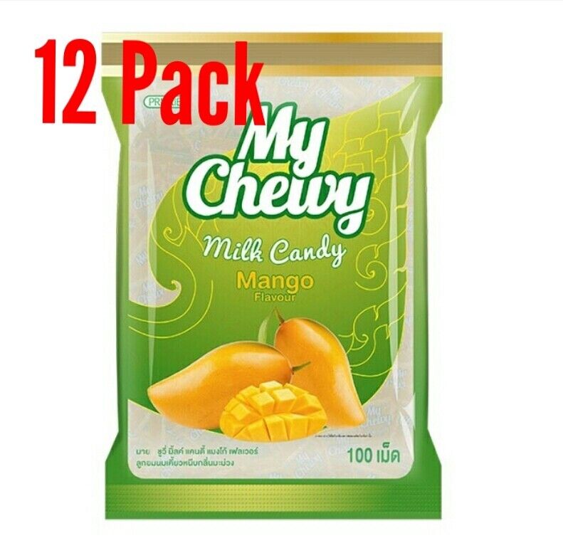 12 Pack Mango Flavour Milk Sweet Candy Delicious Enjoy Fruity Flavor Smell 360g
