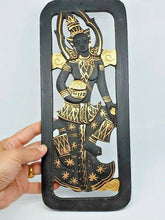 Load image into Gallery viewer, Asian Wood Panel Wall Thailand Art Decor Carved Hanging Handmade Scupture