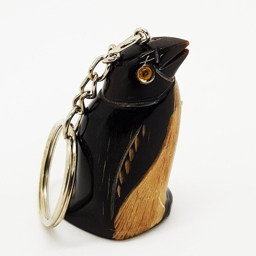 Penguin Buffalo Horn Key chain Collection Unique Carving chic Bunch Cute Bundle