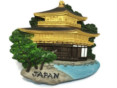 Golden Temple, JAPAN SOUVENIR RESIN 3D FRIDGE MAGNET SOUVENIR TOURIST