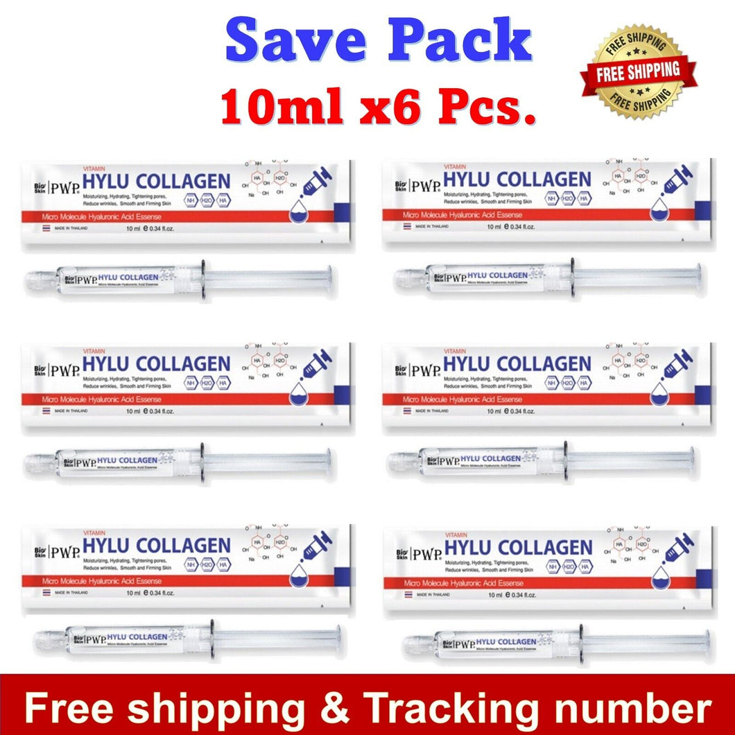 6x Collagen PWP Serum HYLU Vitamin Bright Radiant Anti Aging Tighten Pores 10ml