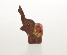 Load image into Gallery viewer, Elephant Mom &amp; Baby Ver.1 Wood Carved Doll Figurine Animal Collectibles Decor