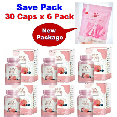 6x My Melt Gluta Collagen Zinc Skin Smooth Radiance Smooth Anti Aging Freckles