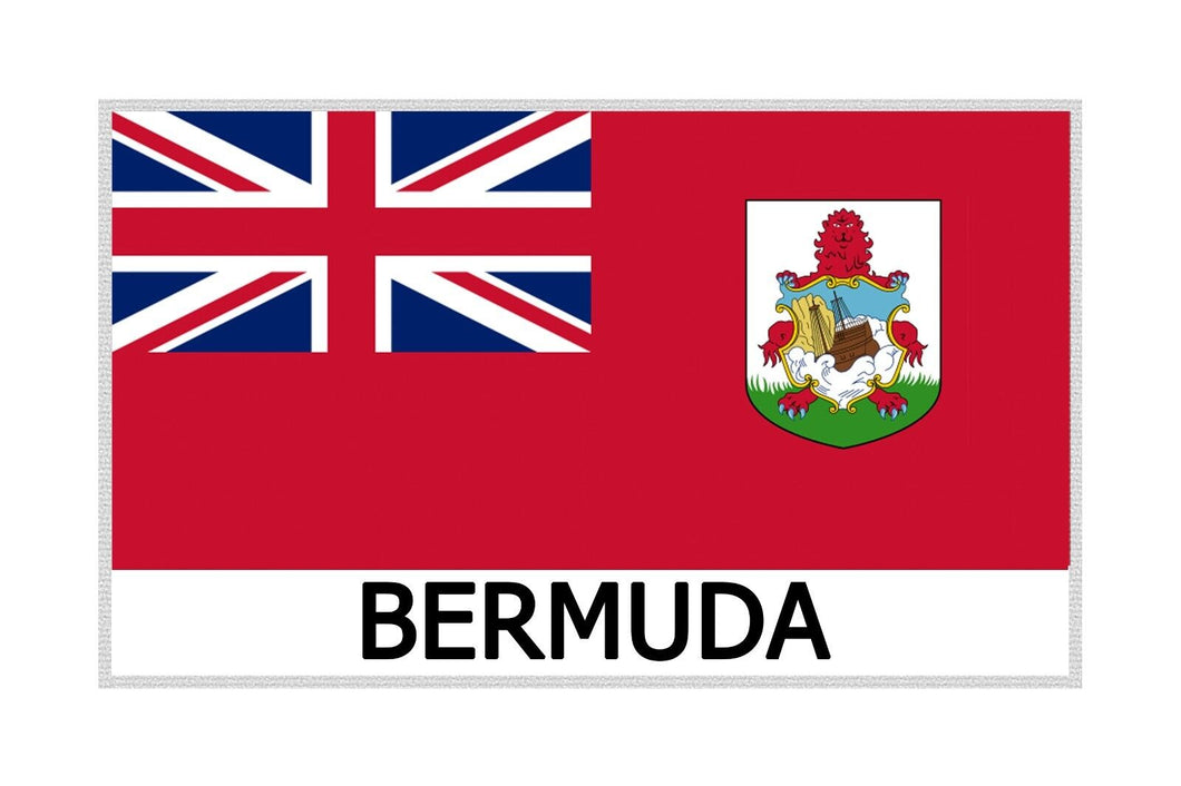 National BERMUDA Medium Flag Emblem Iron Patch Embroidery Backpack Country