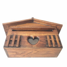 Load image into Gallery viewer, Mailbox Made From Teak Wood For Attach Front of House Strong &amp; Durable Letters