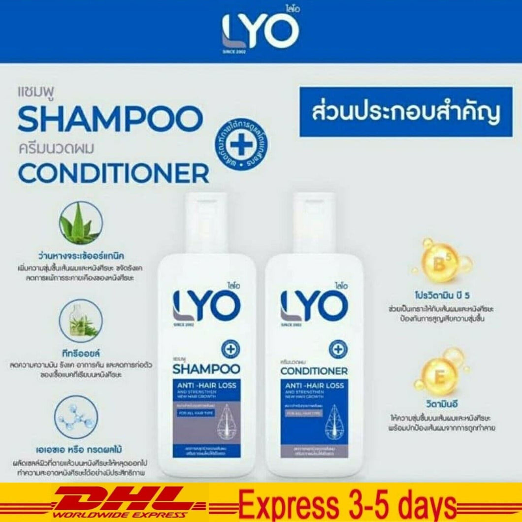 2x200ml LYO Shampoo & Conditioner Strengthen New Hair Growth