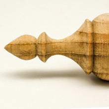 Load image into Gallery viewer, 4 x3.25&quot; Finials PartTeak Wood Unfinished Wooden Antique Furniture Home Decor
