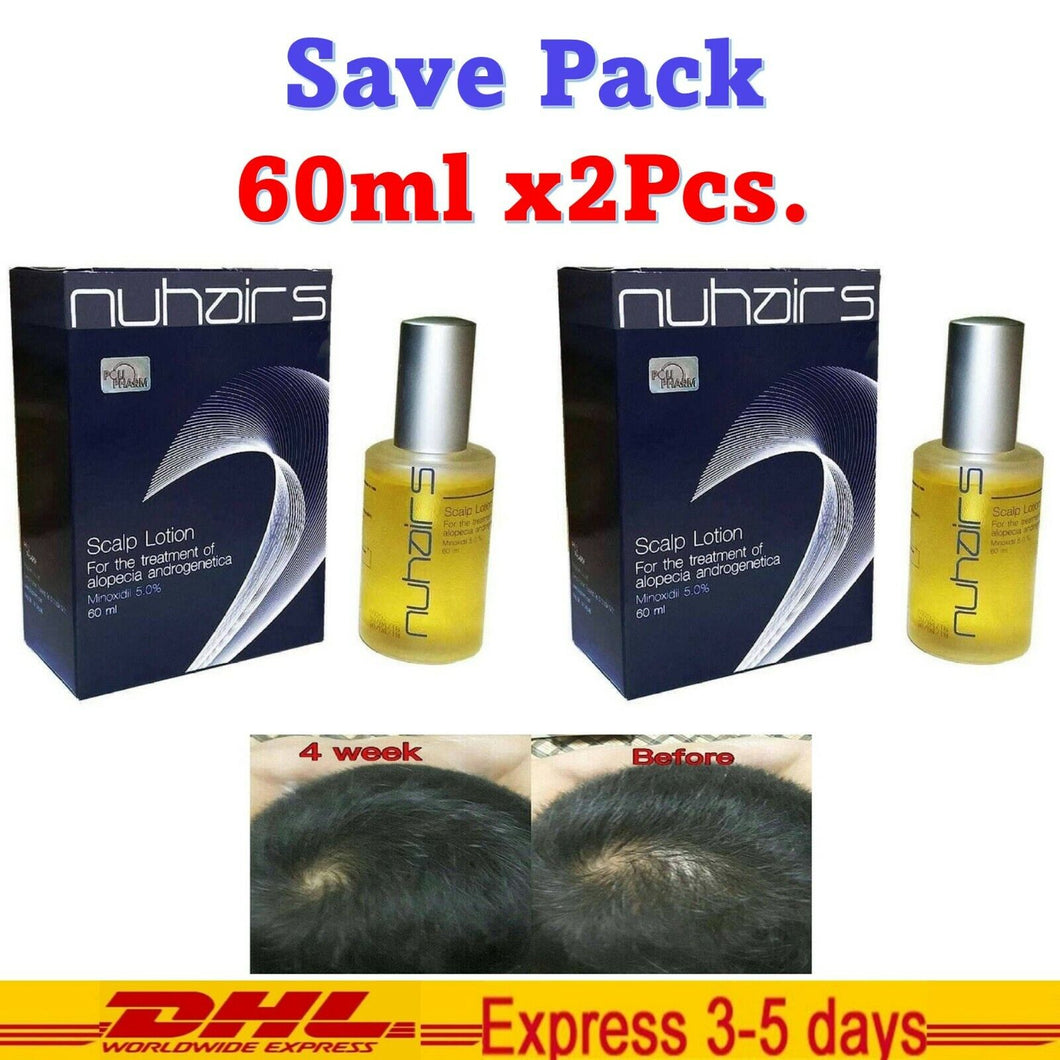 2x Nuhair 5% Hair Lotion Help to Speed Up Hair Reduce Hair Loss Hair Regrowth