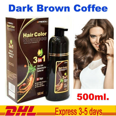 MEIDU HAIR COLOR Shampoo Dark Brown Coffee Change Hair Color in 5 Minutes