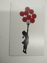 Load image into Gallery viewer, GIRL FLY WITH BALLOON funny pic Design Vintage Poster Magnet Fridge Collectible