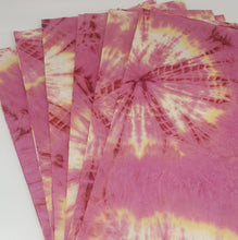 Load image into Gallery viewer, Mulberry Paper Handmade Natural Tie Dyed Card Art Craft A4 (10 Sheets / Pack)