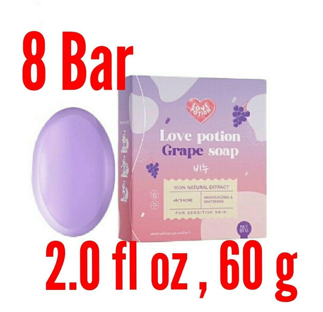 8 Bar Grape Soap Acne Spot Remover Anti aging Natural Extract Moisturizer Skin