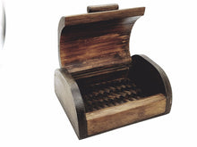 Load image into Gallery viewer, Elephant twin Box Wood chest Hand Craft weave shaped wicker 3D attractive gift