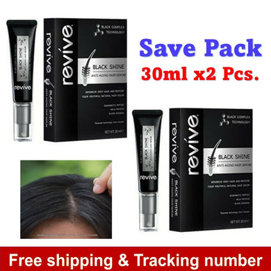 2x Revive Black Shine Hair Serum White-Gray Hair Problem 30ml